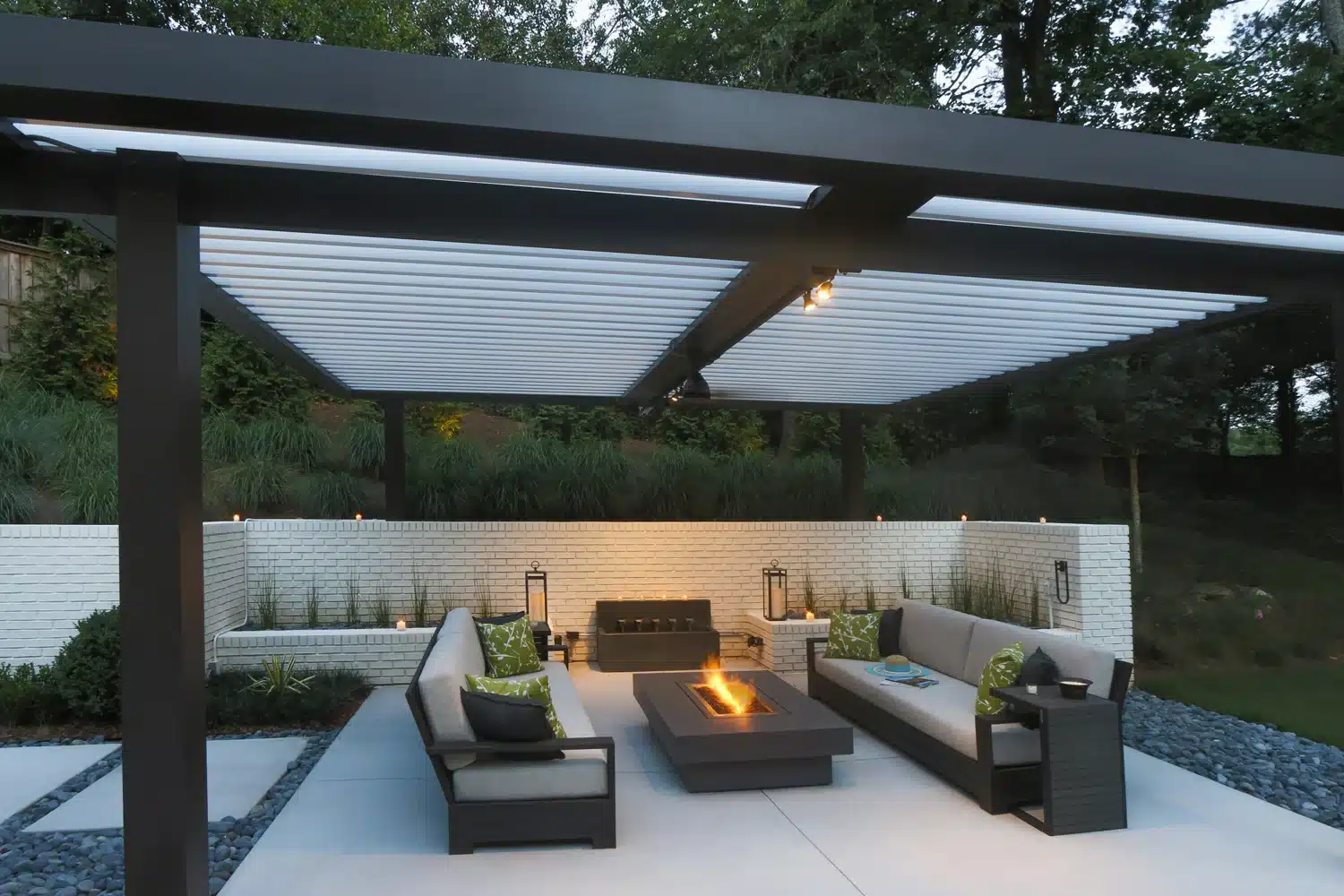 louvered roof at home