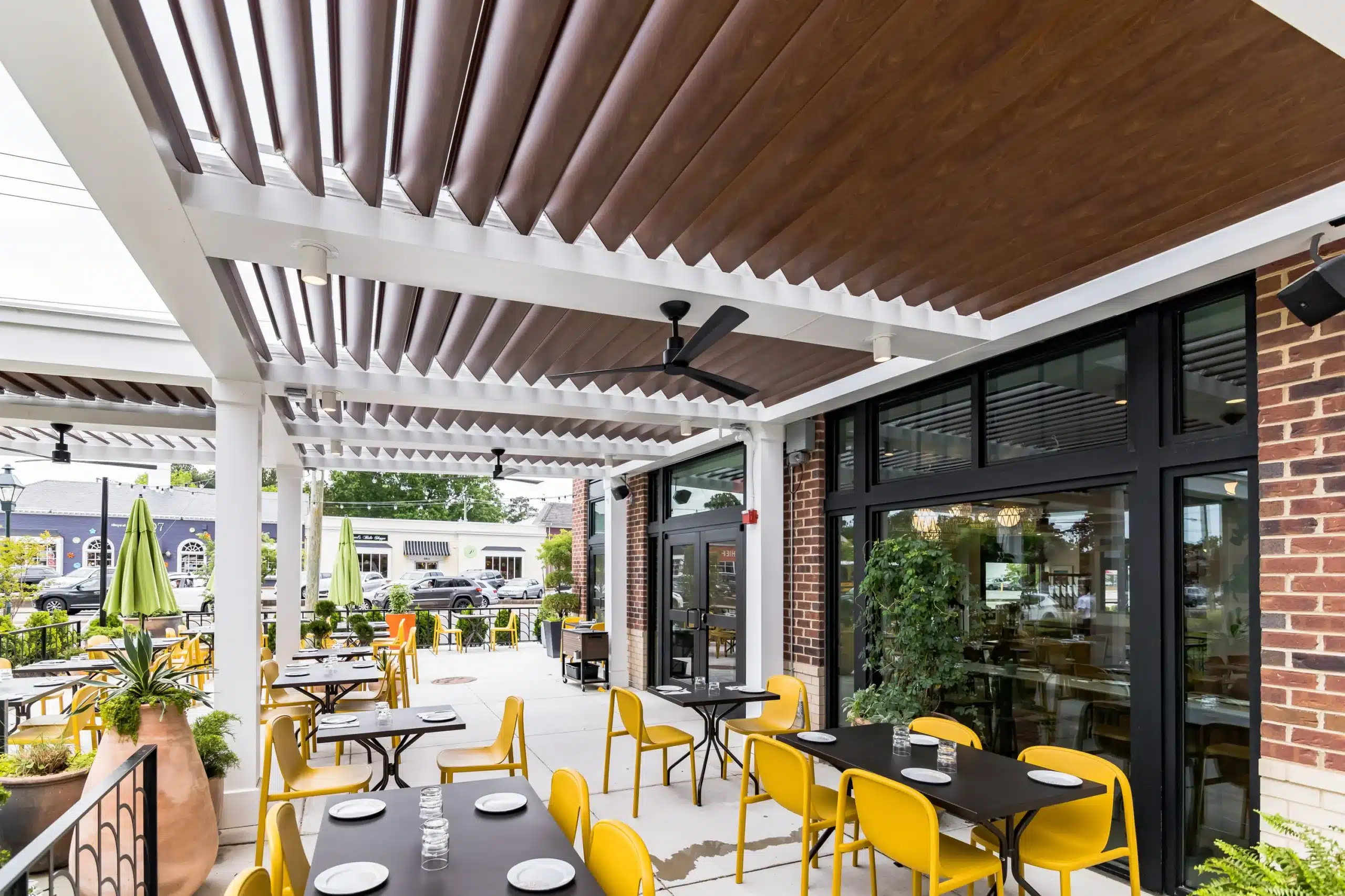 louvered roof at home