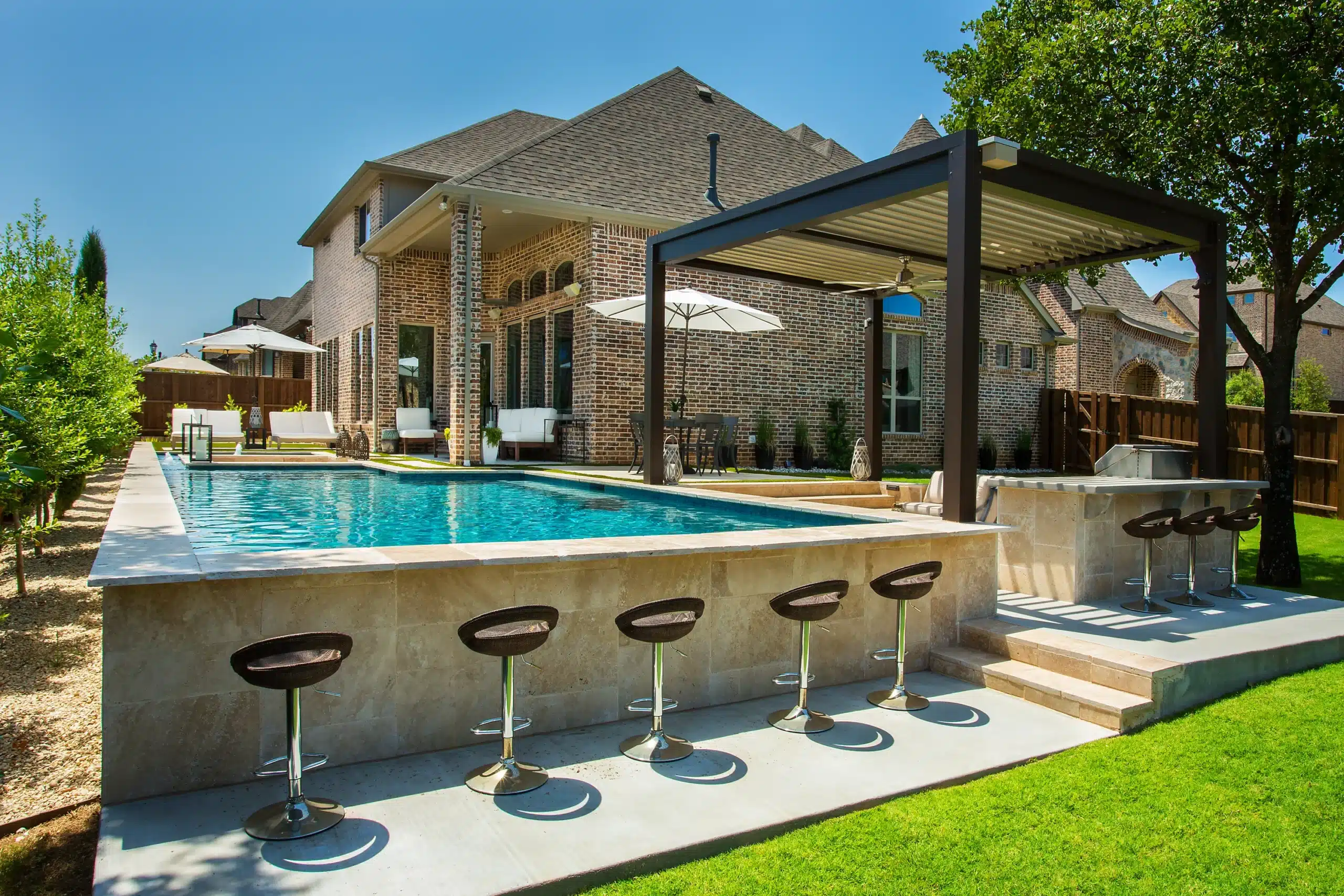 pergola louvered roof