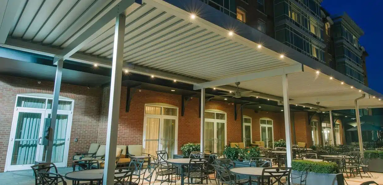 pergola louvered roof