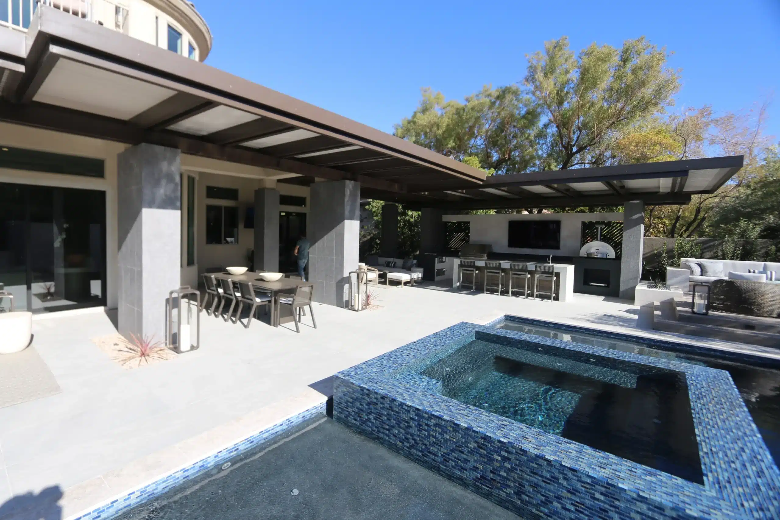 louvered roof at home